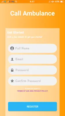 Call Ambulance android App screenshot 0